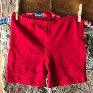 Primary dot red kids 6/7 under shorts